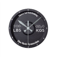 Fitness And Bodybuilding Gymnasium 100LBS/45.4KGS Round Clock