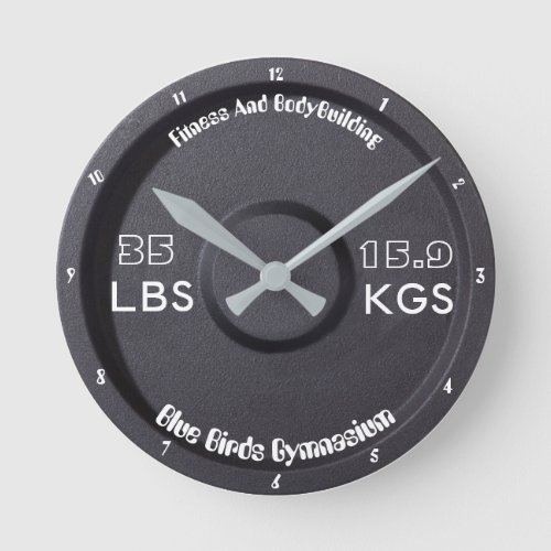 Fitness And Bodybuilding Gymnasium 35 LBS159KGS Round Clock