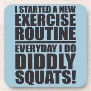 Fitness and Bodybuilding Humor Coaster