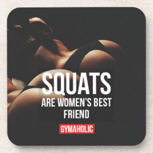 Fitness and Bodybuilding Motivation Beverage Coaster