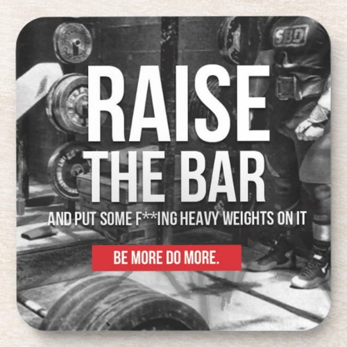 Fitness and Bodybuilding Motivation Beverage Coaster