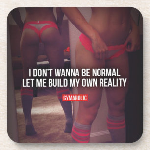 Fitness and Bodybuilding Motivation Beverage Coaster