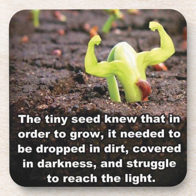 Fitness and Bodybuilding Motivation Beverage Coaster (Front)