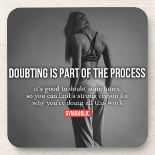 Fitness and Bodybuilding Motivation Beverage Coaster