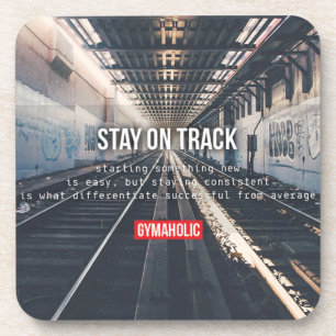 Fitness and Bodybuilding Motivation Beverage Coaster