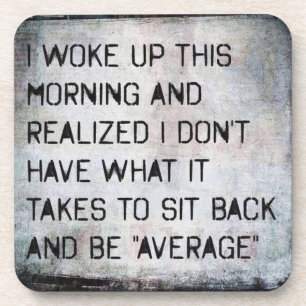 Fitness and Bodybuilding Motivation Beverage Coaster