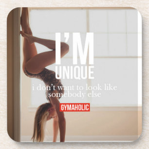 Fitness and Bodybuilding Motivation Beverage Coaster