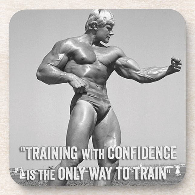 Fitness and Bodybuilding Motivation Coaster (Front)