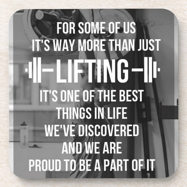 Fitness and Bodybuilding Motivation Coaster (Front)