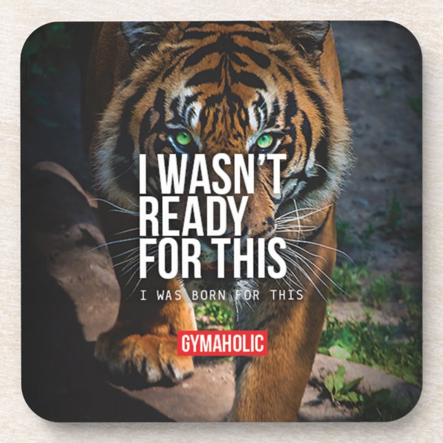 Fitness and Bodybuilding Motivation Coaster (Front)