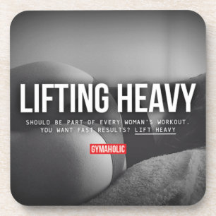Fitness and Bodybuilding Motivation Drink Coaster