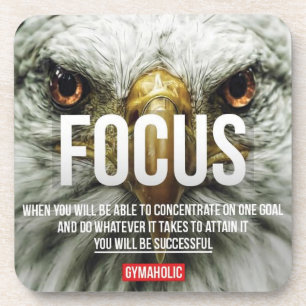 Fitness and Bodybuilding Motivation Drink Coaster