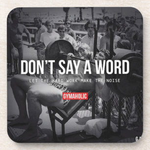 Fitness and Bodybuilding Motivation Drink Coaster