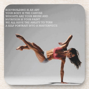 Fitness and Gym Motivation Beverage Coaster