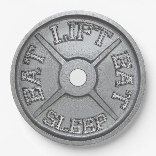 Fitness and Gym Motivation Paper Plates (Front)