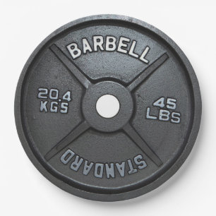Fitness and Gym Motivation Paper Plates