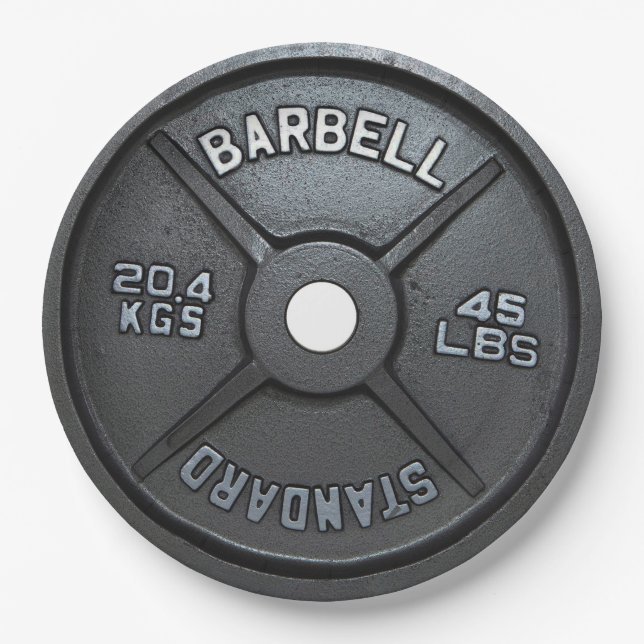 Fitness and Gym Motivation Paper Plates (Front)