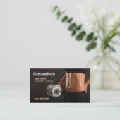 fitness and health business card (Standing Front)