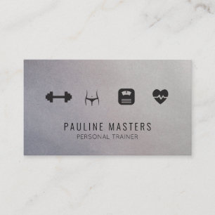 Fitness and Nutrition Personal Trainer Appointment Card