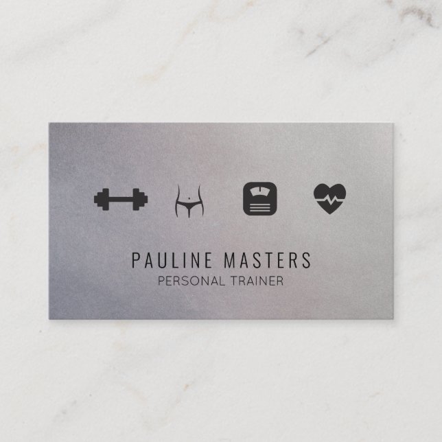 Fitness and Nutrition | Personal Trainer Appointment Card (Front)