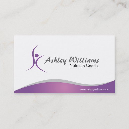 Customizable Fitness and Nutritionist - Business Cards