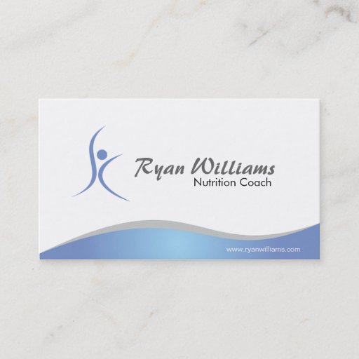 Customizable Fitness and Nutritionist - Business Cards