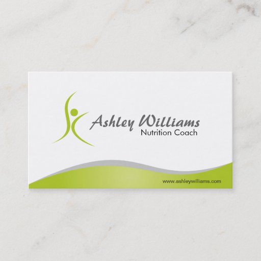Customizable Fitness and Nutritionist - Business Cards