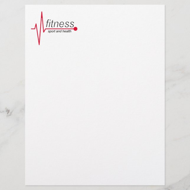 Fitness and sport letterhead (Front)