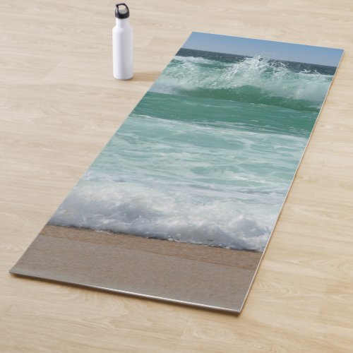 Fitness Beach Seaside Sea Waves Sand Trendy Yoga M Yoga Mat