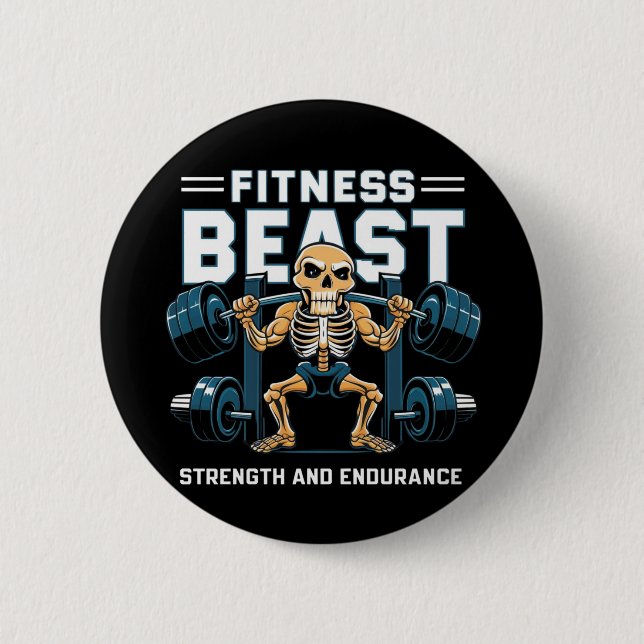 Fitness Beast Button (Front)