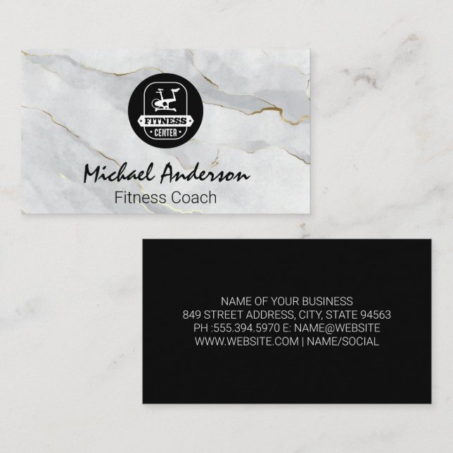 Fitness Bike | Health Business Card (Front/Back)
