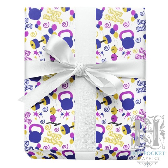 Fitness Birthday Gift Wrapping Paper (Creator Uploaded)
