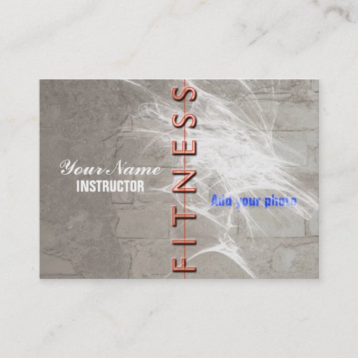 Customizable Fitness Blank - Business-, Schedule Card Business Card Template