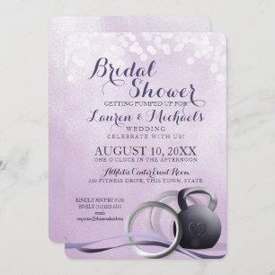 Fitness Body Building Bridal Shower Invitation