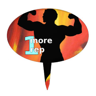 Fitness Bodybuilding Cake Topper