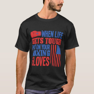 Fitness Boxing Ring - Boxing Gloves - I Love Kickb T-Shirt
