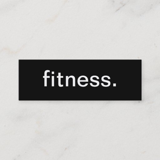 Customizable Fitness Business Card