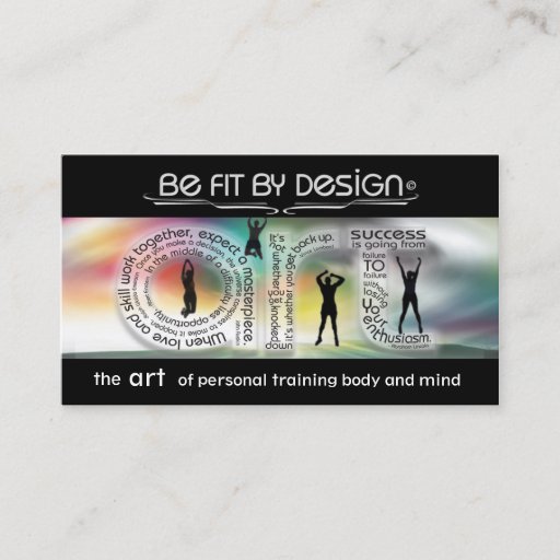Customizable Fitness Business Card