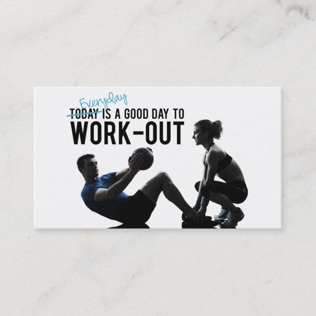 fitness business card (Front)