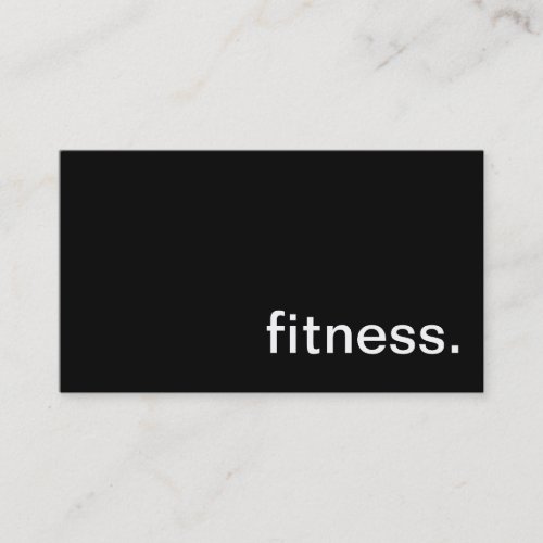 Fitness Business Card