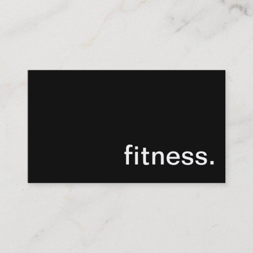 Customizable Fitness Business Card
