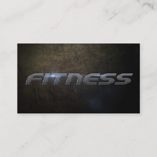 Customizable Fitness business card