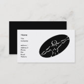 Fitness Business Card Template - black (Front/Back)