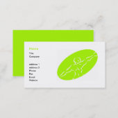 Fitness Business Card Template - light green (Front/Back)