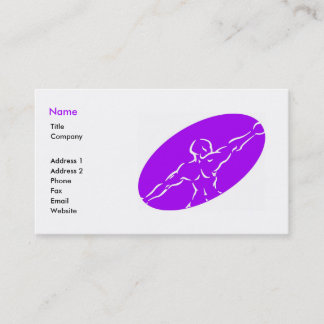 Fitness Business Card Template - purple