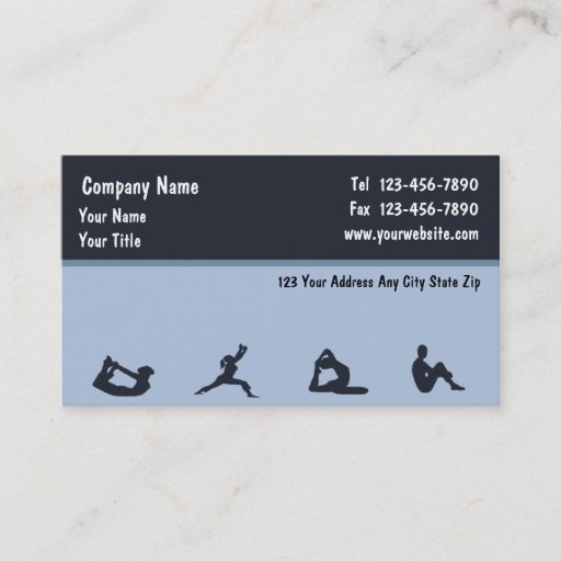 Customizable Fitness Business Cards