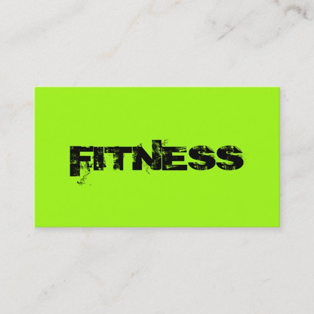 FITNESS - Business Cards (Front)
