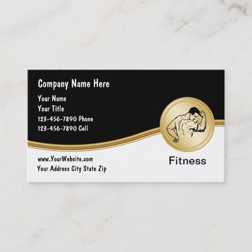 Customizable Fitness Business Cards