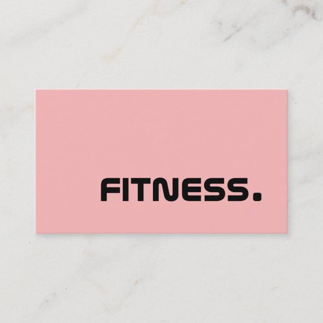 Fitness - Business Cards (Front)