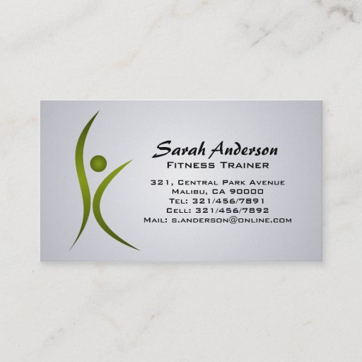 Customizable Fitness - Business Cards